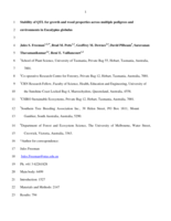 Stability of quantitative trait loci for growth and wood properties across multiple pedigrees and environments in Eucalyptus globulus