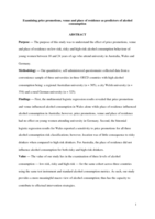Examining price promotions, venue and place of residence as predictors of alcohol consumption