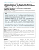 Population Genetics of Streptococcus dysgalactiae Subspecies equisimilis Reveals Widely Dispersed Clones and Extensive Recombination
