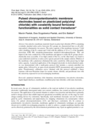 Pulsed chronopotentiometric membrane electrodes based on plasticized poly(vinyl chloride) with covalently bound ferrocene functionalities as solid contact transducer