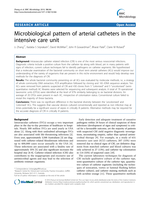 Microbiological pattern of arterial catheters in the intensive care unit