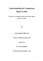 Understanding the Comparison Phase in SSM: the process of engaging a framework of ideas against perceived ‘reality’