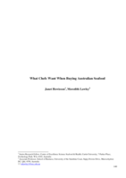 What Chefs Want When Buying Australian Seafood