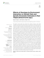 Effects of genotype by environment interaction on genetic gain and population genetic parameters in Red tilapia (Oreochromis spp)