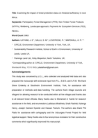 Examining the impact of forest protection status on firewood sufficiency in rural Africa