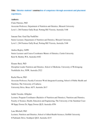 Dietetics students' construction of competence through assessment and placement experiences