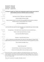 Attitudes to lesbian, gay, bisexual and transgender parents seeking health care for their children in two early parenting services in Australia