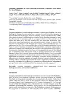 Engaging communities in forest landscape restoration: experiences from Biliran province, Philippines