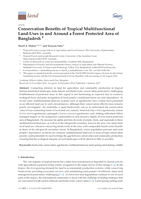 Conservation Benefits of Tropical Multifunctional Land-uses in and Around a Forest Protected Area of Bangladesh