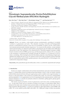 Thixotropic Supramolecular Pectin-Poly(Ethylene Glycol) Methacrylate (PEGMA) Hydrogels