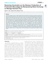 Removing constraints on the biomass production of freshwater macroalgae by manipulating water exchange to manage nutrient flux