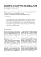 Monitoring water potential and relative water content in Eucalyptus Camaldulensis using near infrared spectroscopy
