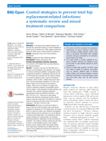 Control strategies to prevent total hip replacement-related infections: A systematic review and mixed treatment comparison