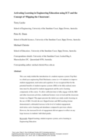 Activating learning in engineering education using ICT and the concept of ‘Flipping the classroom’