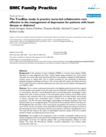 The trueblue study: Is practice nurse-led collaborative care effective in the management of depression for patients with heart disease or diabetes?