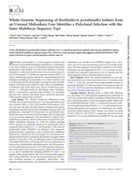 Whole-genome sequencing of Burkholderia pseudomallei isolates from an unusual melioidosis case identifies a polyclonal infection with the same multilocus sequence type