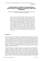 Teacher Identity Through Autobiographical Reflections of Preservice Teachers’ Wider Field Experience