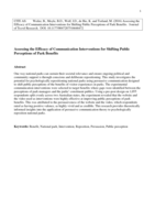 Assessing the Efficacy of Communication Interventions for Shifting Public Perceptions of Park Benefits