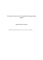 The Coming of Post-reflexive Society: Commodification and Language in Digital Capitalism