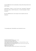 Using the DPSIR framework for transdisciplinary training and knowledge elicitation in the Gulf of Thailand