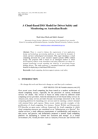 A Cloud-Based DSS Model for Driver Safety and Monitoring on Australian Roads