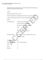 Performance Analysis of Professional, Semi-Professional and Junior Elite Rugby League Match-Play Using Global Positioning Systems