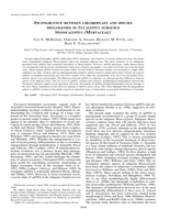 Incongruence between chloroplast and species phylogenies in Eucalyptus subgenus Monocalyptus (Myrtaceae)