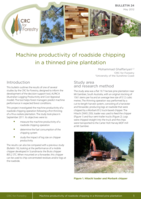 Machine productivity of roadside chipping in a thinned pine plantation. CRC for Forestry Bulletin 24, May 2012