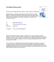 Enhancing the Knowledge-Governance Interface: Coasts, Climate and Collaboration
