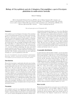 Biology of Chrysophtharta agricola (Coleoptera, Chrysomelidae), a pest of Eucalyptus plantations in south-eastern Australia