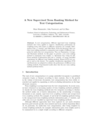 A New Supervised Term Ranking Method for Text Categorization