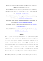 Information technology decisions, operations management and change: RFID and supply chain collaboration