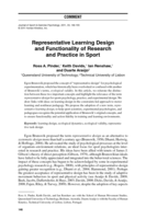 Representative Learning Design and Functionality of Research and Practice in Sport