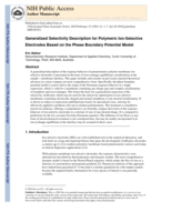 Generalized selectivity description for polymeric ion-selective electrodes based on the phase boundary potential model