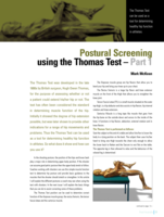 Postural Screening using the Thomas Test, Part 1