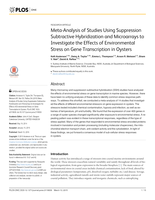 Meta-Analysis of Studies Using Suppression Subtractive Hybridization and Microarrays to Investigate the Effects of Environmental Stress on Gene Transcription in Oysters