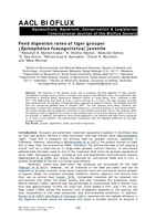 Feed digestion rates of tiger grouper (Epinephelus fuscoguttatus) juvenile