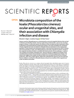 Microbiota composition of the koala (Phascolarctos cinereus) ocular and urogenital sites, and their association with Chlamydia infection and disease