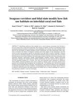 Seagrass corridors and tidal state modify how fish use habitats on intertidal coral reef flats