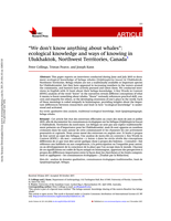 “We Don't Know anything about Whales:” Ecological Knowledge and Ways of Knowing in Ulukhaktok, NT, Canada