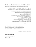 Should I stay or should I go? Modelling year-round habitat suitability and drivers of residency for fin whales in the California Current