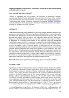 Financial modelling of mixed-species agroforestry systems in Fiji and Vanuatu, based on traditional tree species