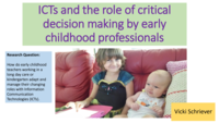 ICTs and the role of critical decision making by early childhood professionals
