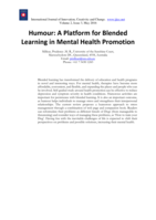 Humour: A platform for blended learning in mental health promotion