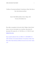 The Effects of Concentrated and Realistic Viewing Patterns of Music Video Clips on Men’s Body Satisfaction and Mood