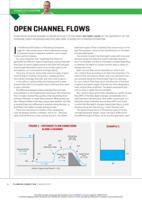 Open channel flows