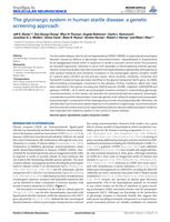 The glycinergic system in human startle disease: A genetic screening approach