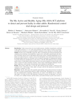 The My Active and Healthy Aging (My-AHA) ICT platform to detect and prevent frailty in older adults: Randomized control trial design and protocol