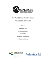 UPLOADS National Incident Dataset: 1st June 2016 to 31st May 2017