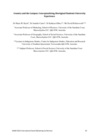 Country and the Campus: Conceptualising Aboriginal Students University Experience